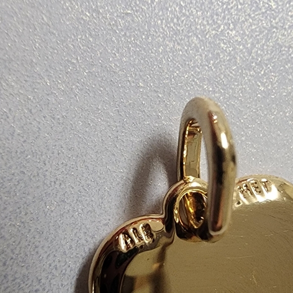 Pandora Engravable Heart Gold-Plated Medallion Charm - Picture 5 of 6